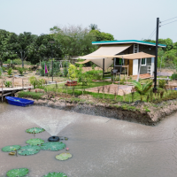 บ้านจิ๋วกับลานนั่งชิลที่สวนปันสุขสุโขทัย